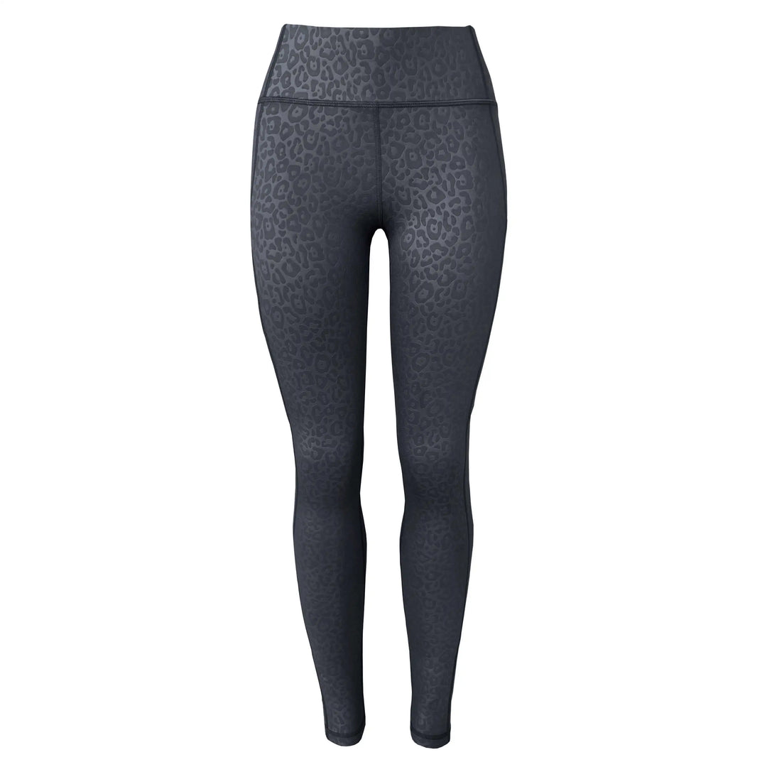 Swim & Gym Leggings for Women UPF 50+ | Cheetah - Black